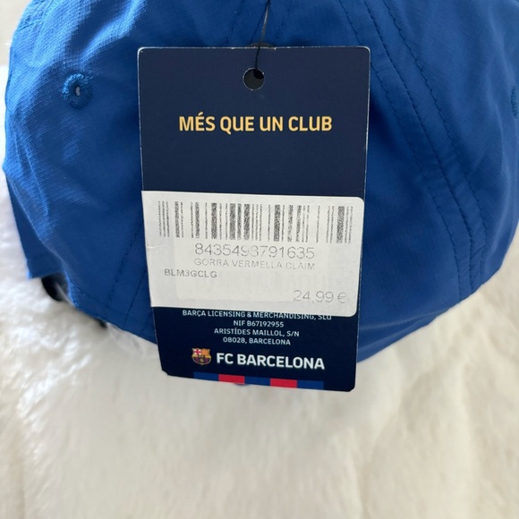 Barca FCB Barcelona Team Logo Cap Red Blue OSFM Nylon Futbol Soccer NEW Sports - Picture 13 of 13